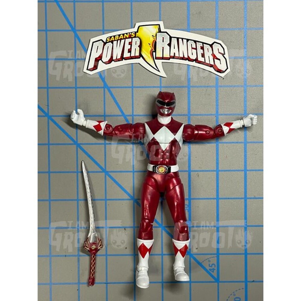 Power Rangers Legacy Collection Red Ranger Action Figure Shiny Color Finish